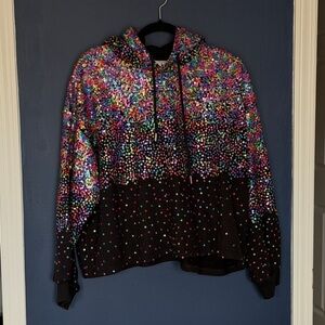 QUEEN OF SPARKLES Multicolor Sequin Top